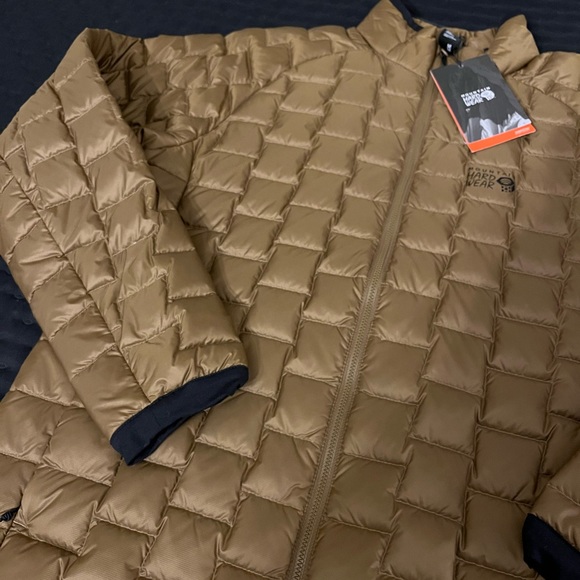 NWT Mountain Hardwear Summiter Lightweight Down Jacket, 600 Fill, autumn gold - Picture 2 of 4